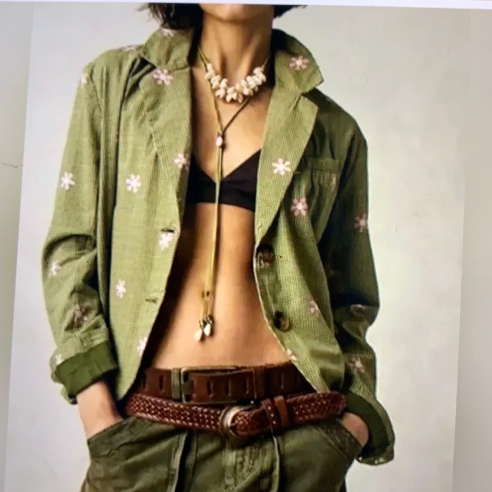 Free People We The Free Cali Printed Blazer S